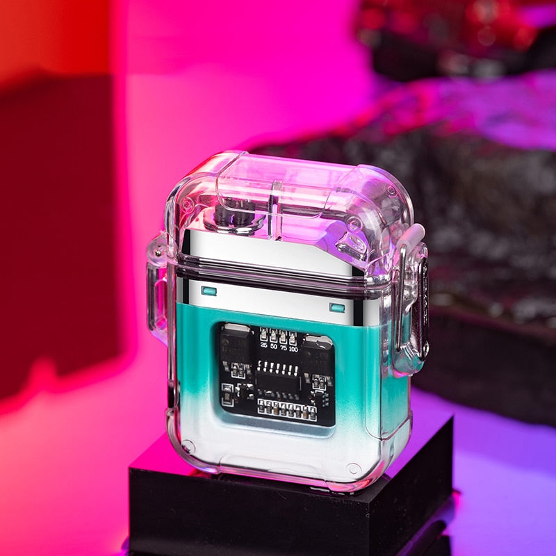 Alloy Rotary Gyro Type-C Charging Electric Lighter MK19222 MK Kawaii Store