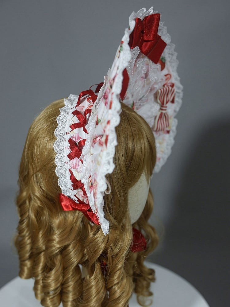 Yellow Sweet White Lolita / Pink Bonnet