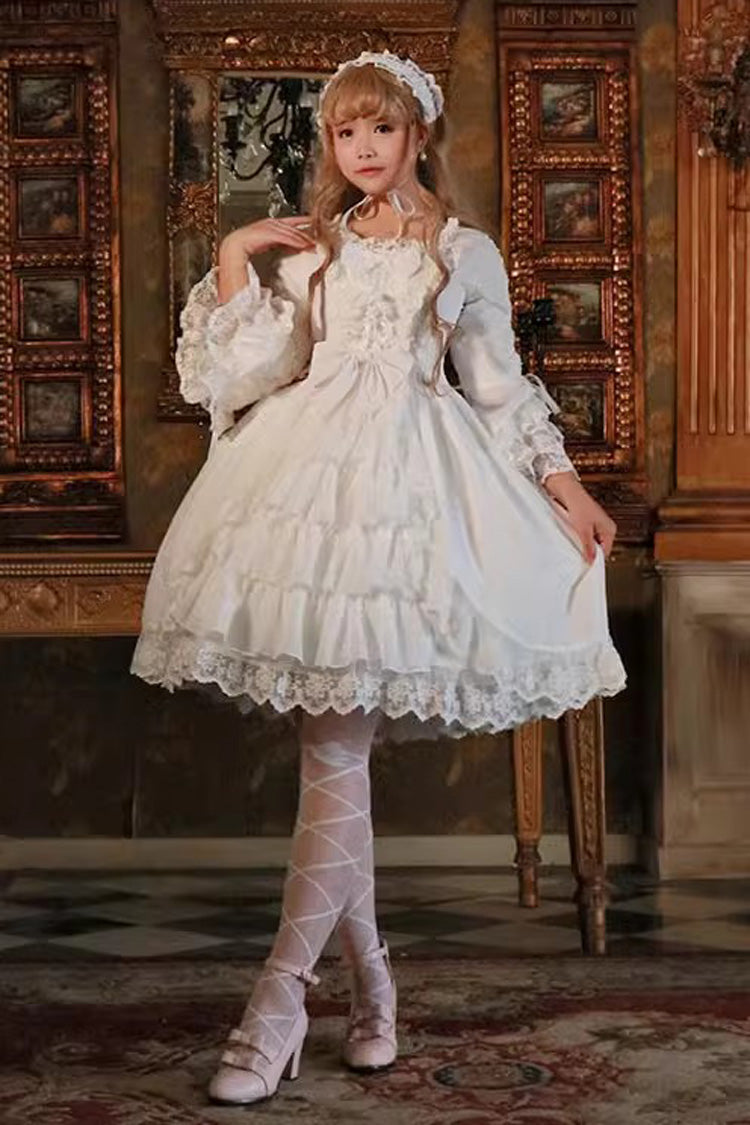 Ivory Ruffled Bridal Cardigan Bow Accent Sweet Jumper