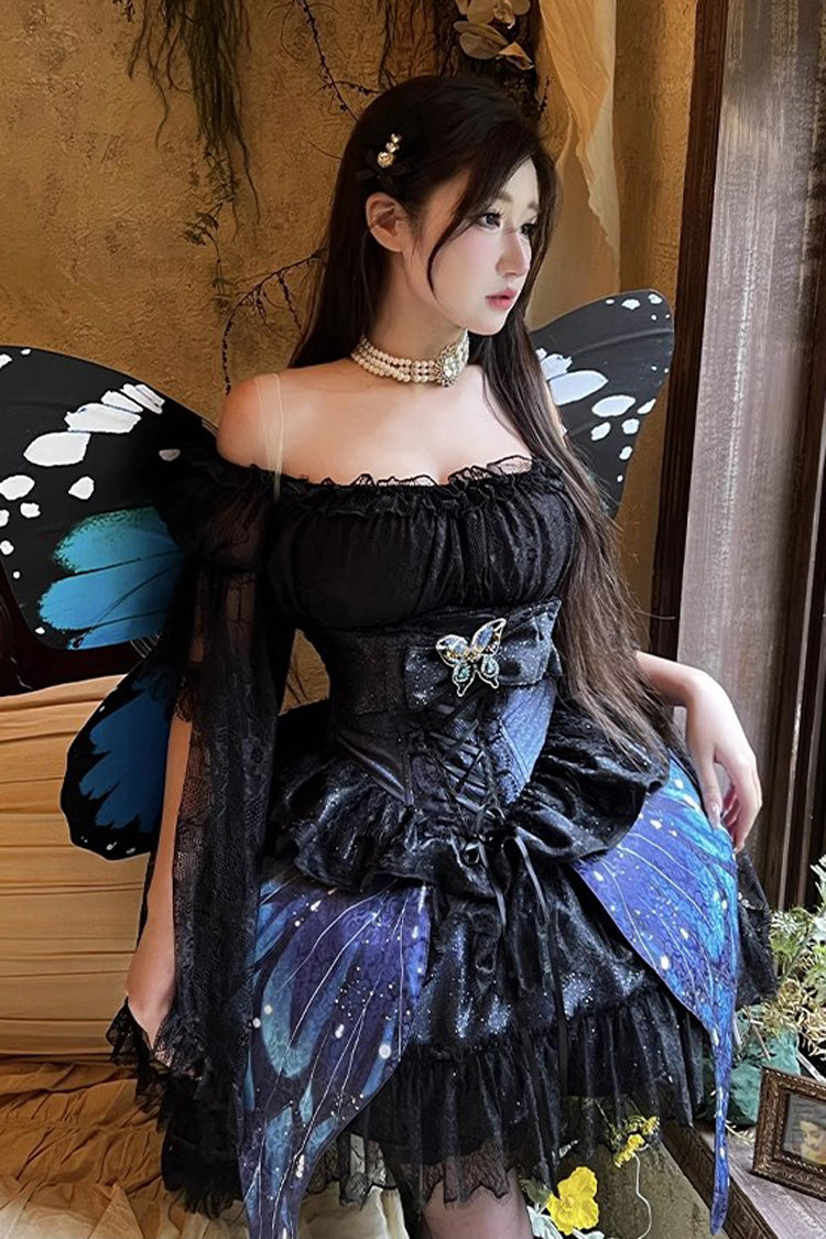 Sparkling Butterfly Bowknot Sweet Skirt