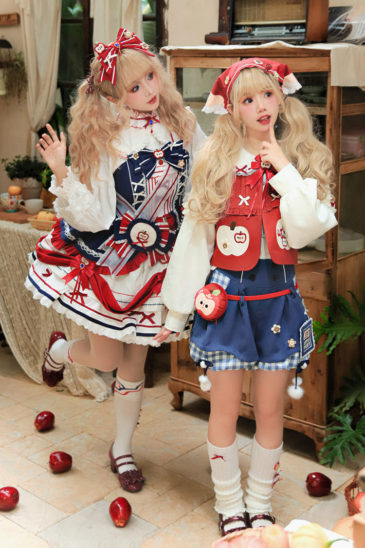 Witch Gina Printed Bow Ouji Vest and Shorts Set
