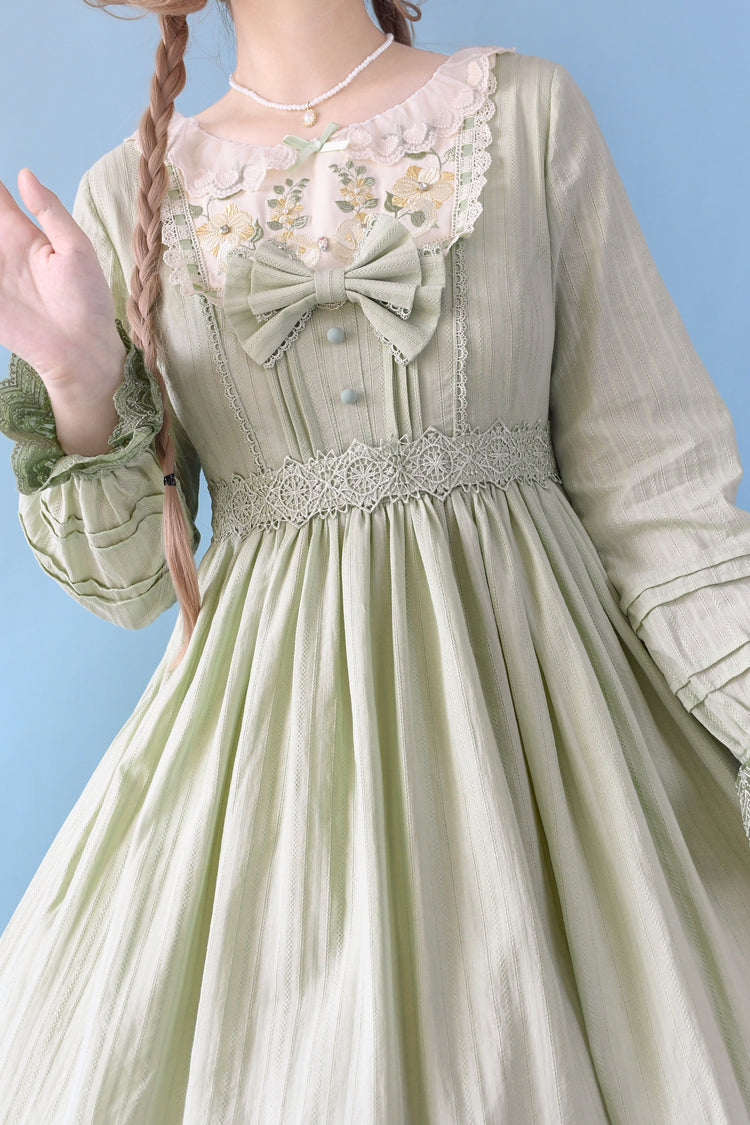 Girly Nelly Embroidered Multi-Layer Ruffled Sweet Dress