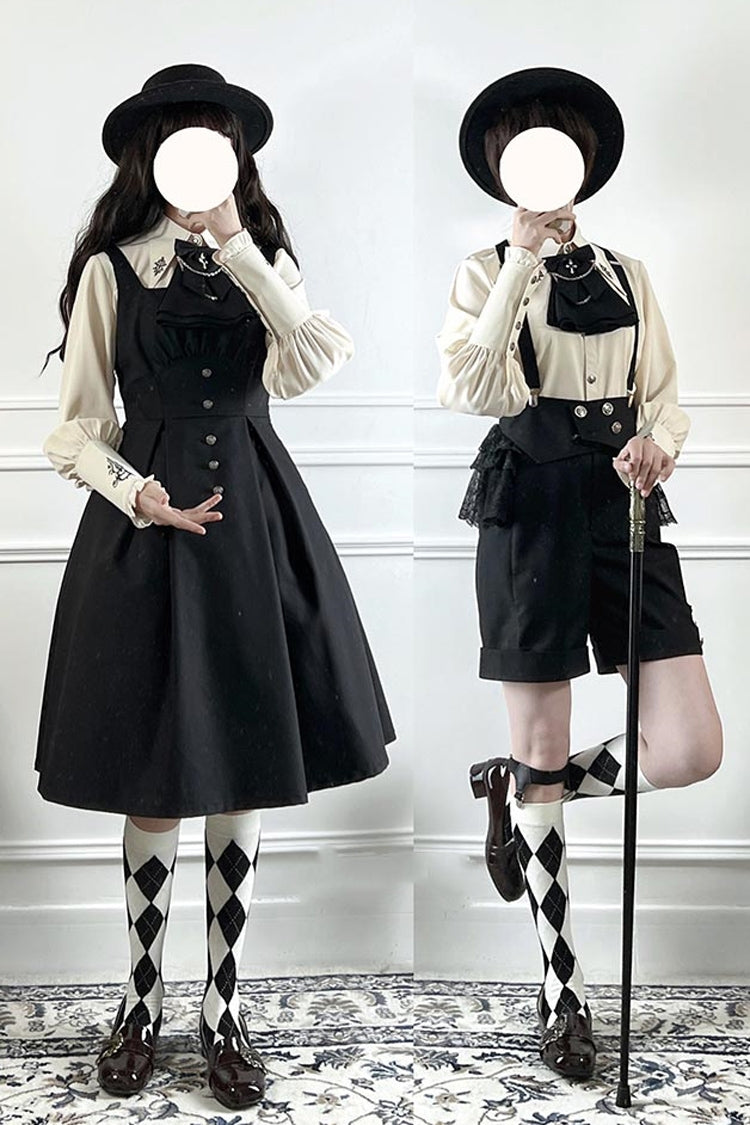 Night Raven Magic Metal buttons Gothic Lolita Dress