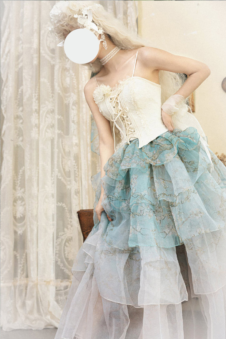 Gradient Printed Sweet Lolita Skirt