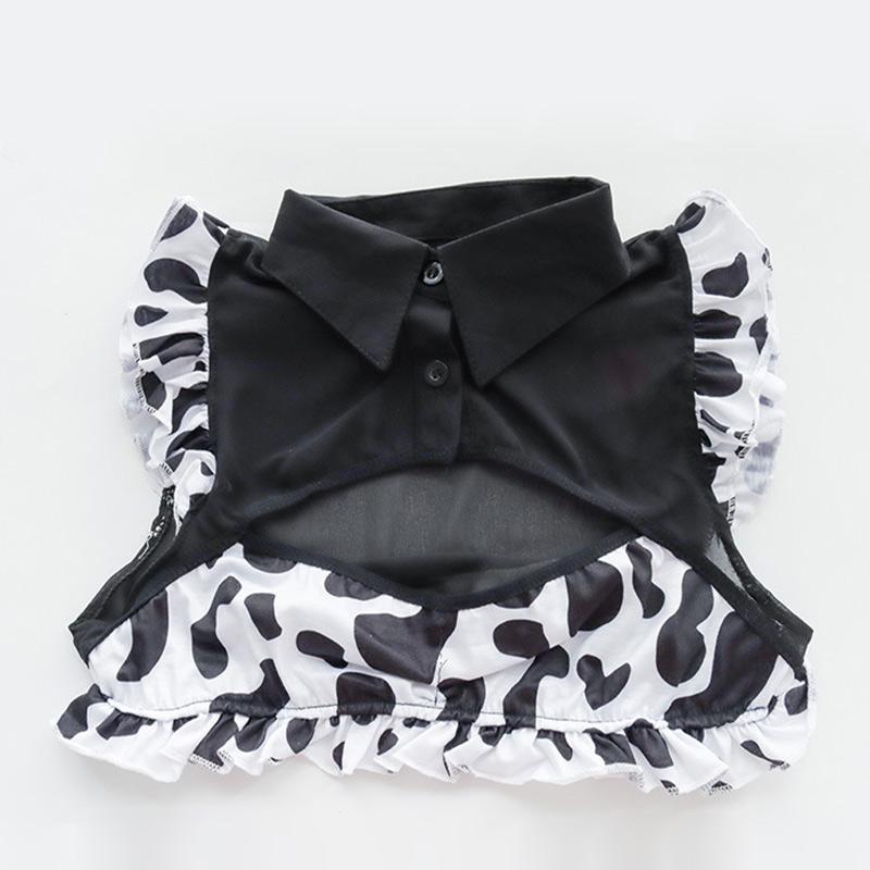 Sweet Maid Cow Print Cutout Lingerie Suit