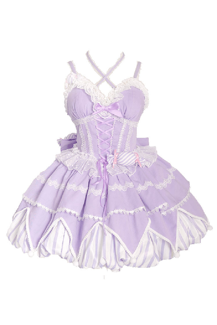 Sweetheart Gummies Sweet Lolita Sleeveless Multi-Layer Bowknot Jsk Dress 3 Colors