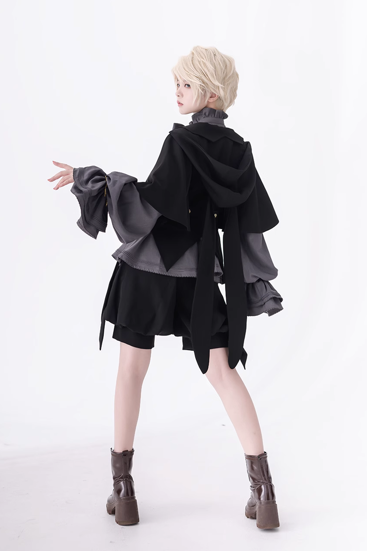 Ouji Lolita Hooded Jacket Retro