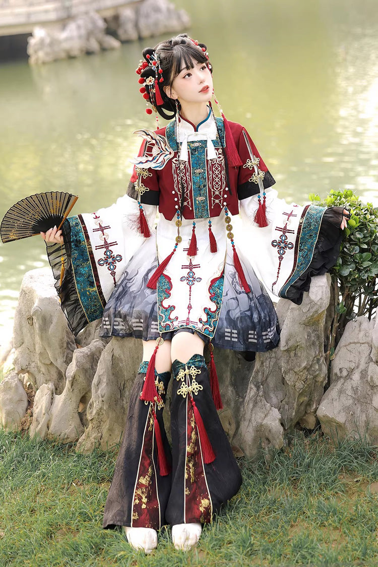 Elegant Chinese Style Lolita Dress with Stand Collar