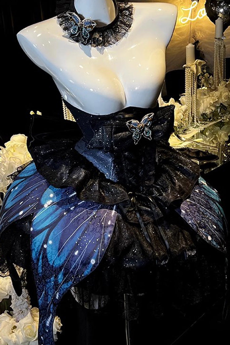 Sparkling Butterfly Bowknot Sweet Skirt