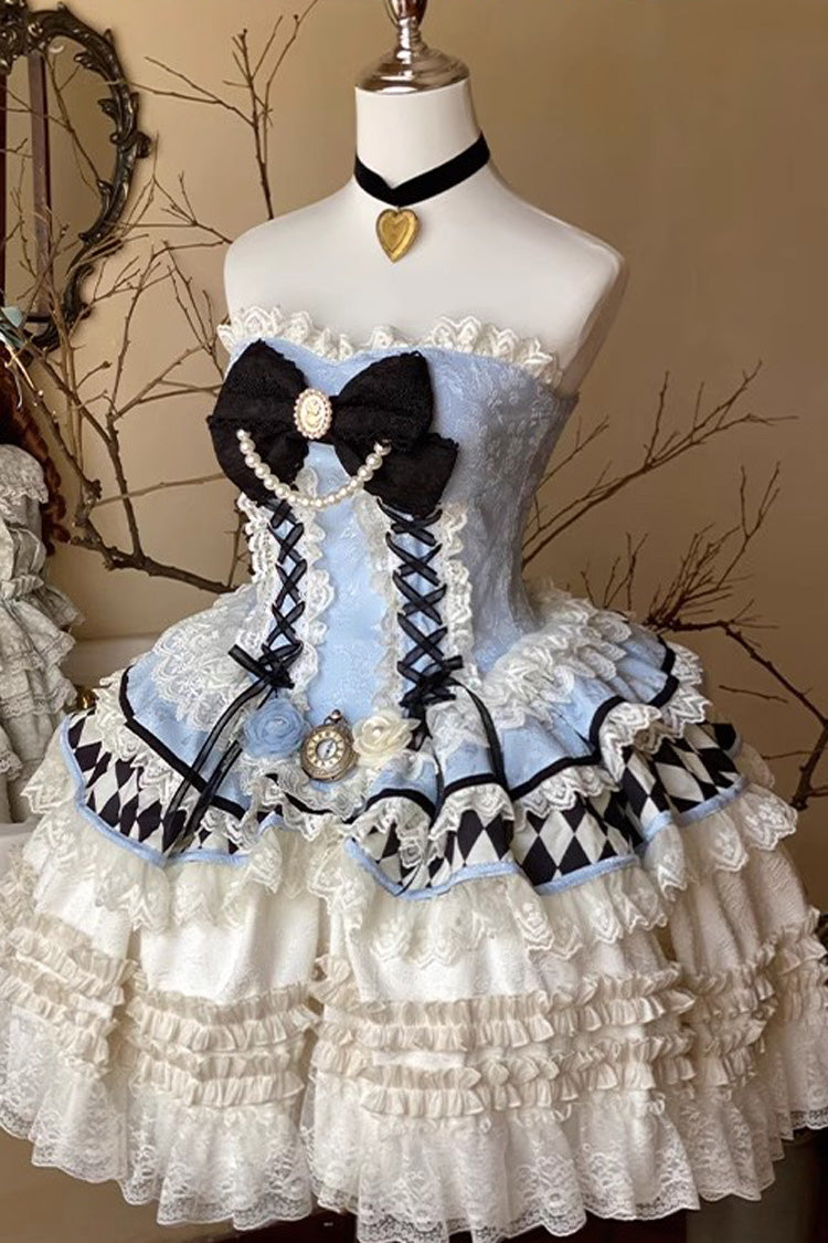 Coronation Dress with Ruffled Layers - Sweet Lolita