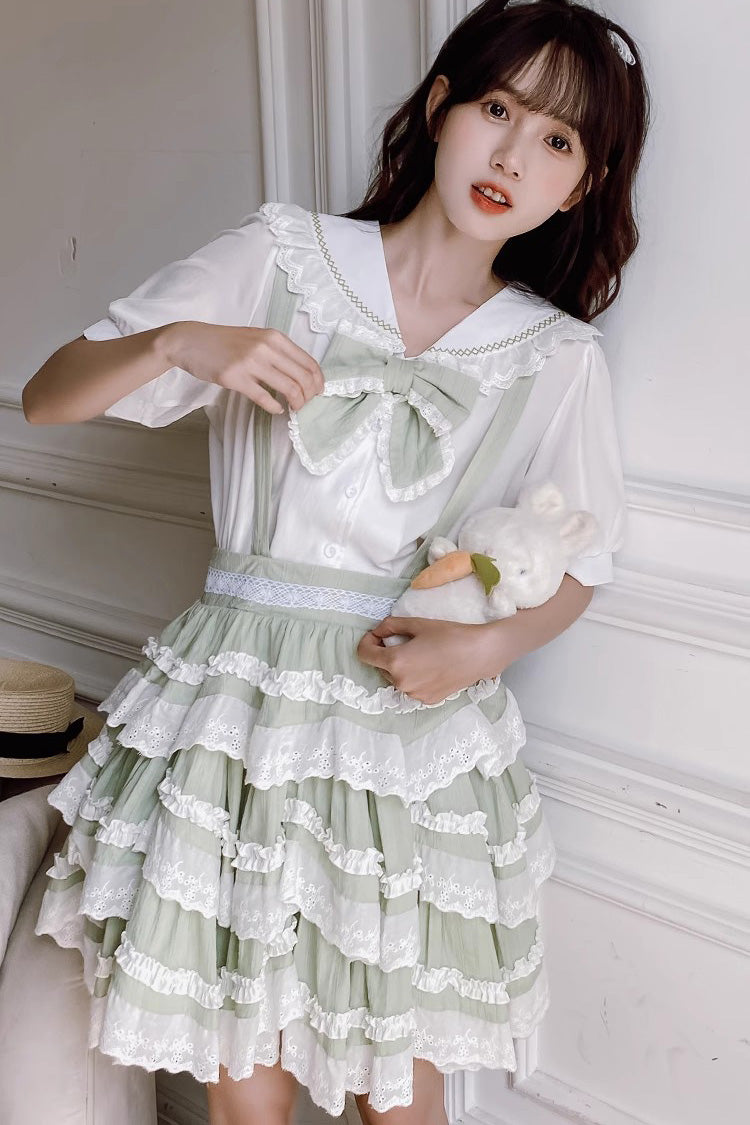 Scarlett Summer Strap Dress with Ruffles - Sweet