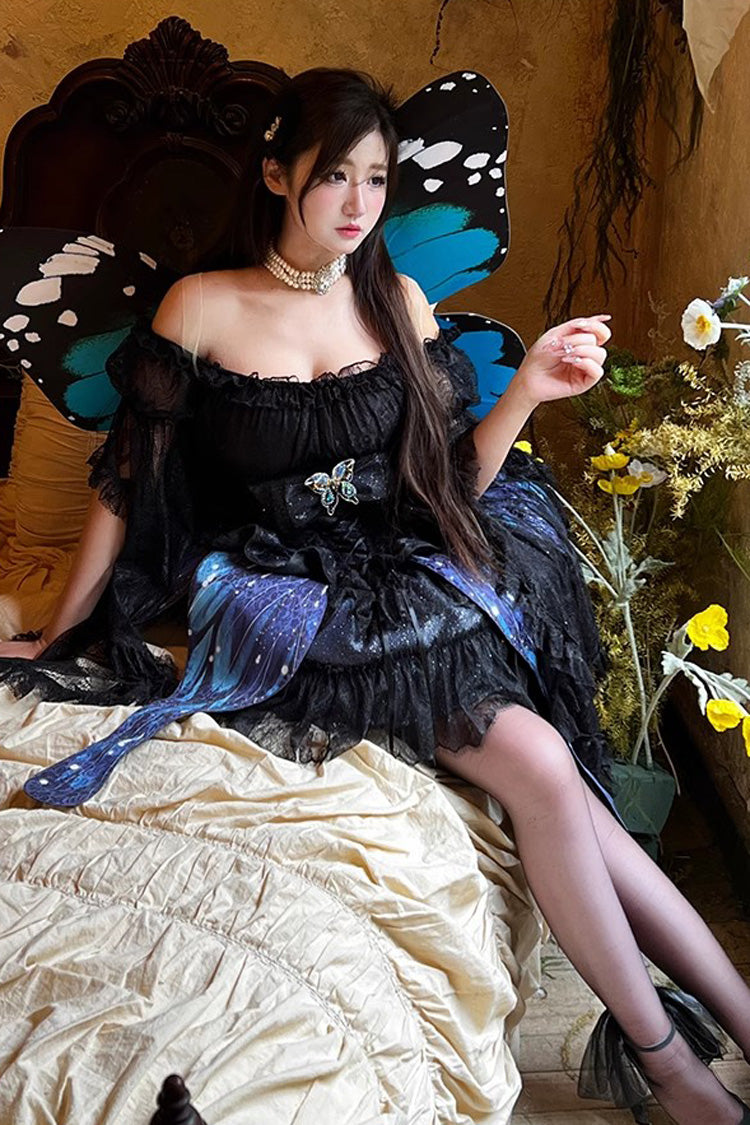 Sparkling Butterfly Bowknot Sweet Skirt
