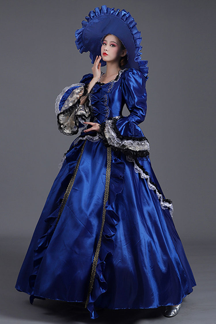 Victorian Prom Dress with Trumpet Sleeves and Bowknot - High Waist