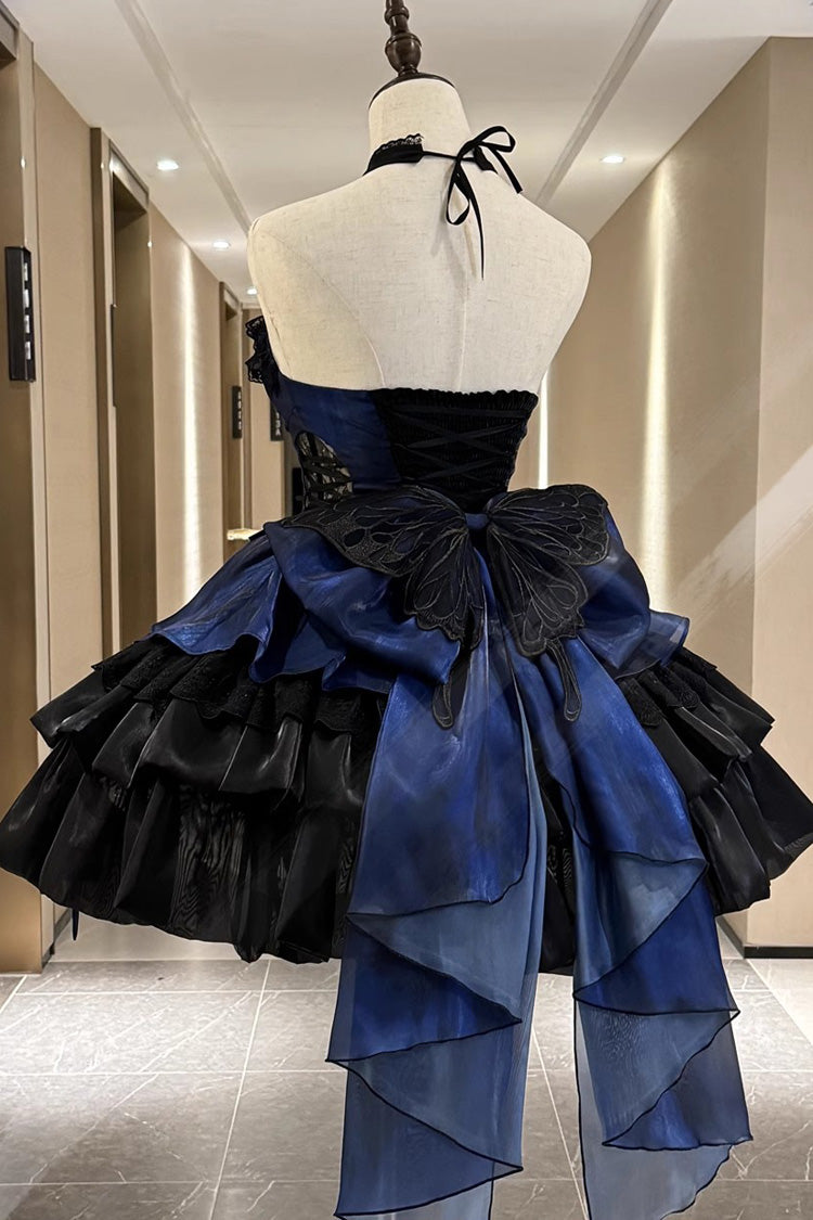 Sleeveless Sweet Elegant Princess Lolita Multi-Layer Ruffle Dress 3 Colors