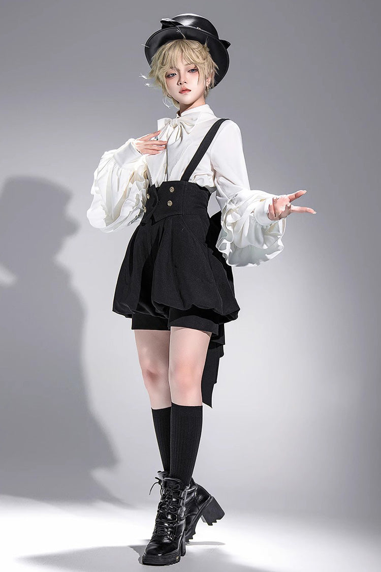 Ivory Vintage Long-Sleeve Dapper Prince Ouji Blouse