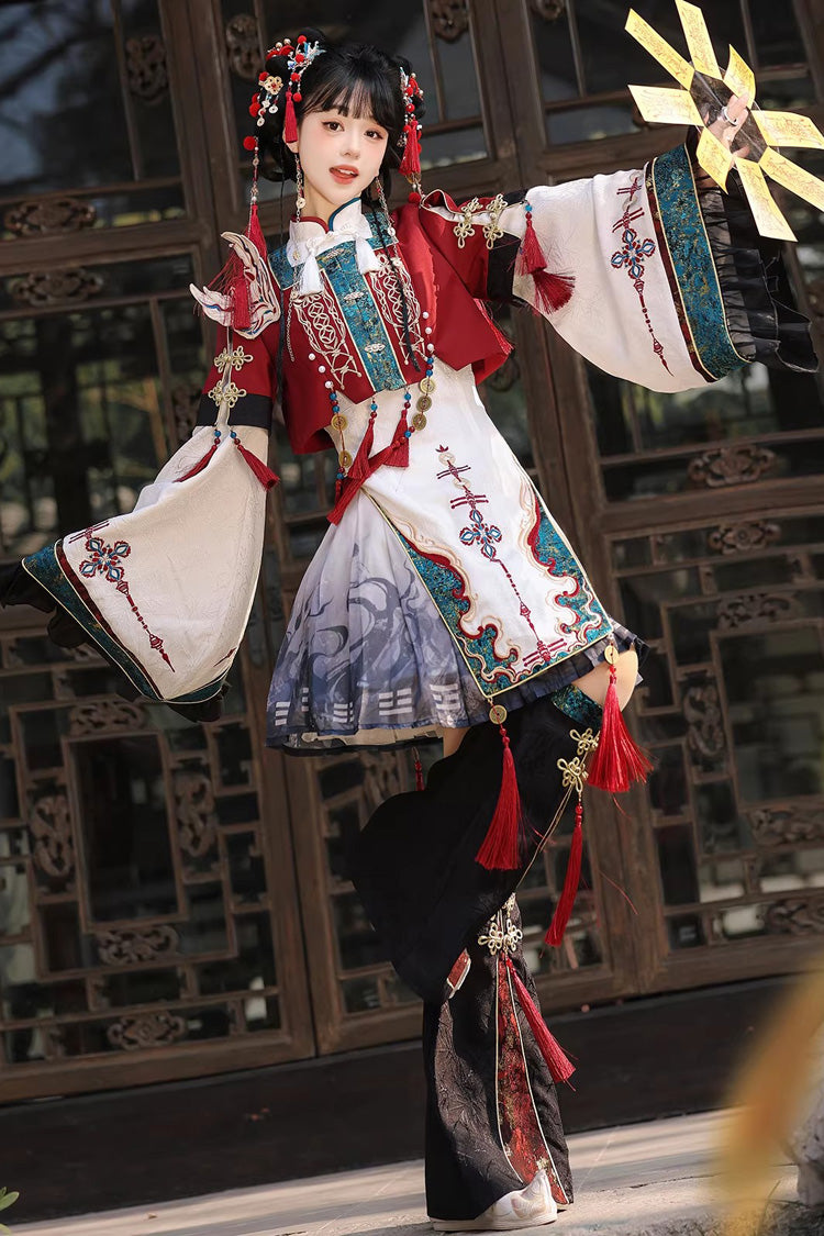 Elegant Chinese Style Lolita Dress with Stand Collar