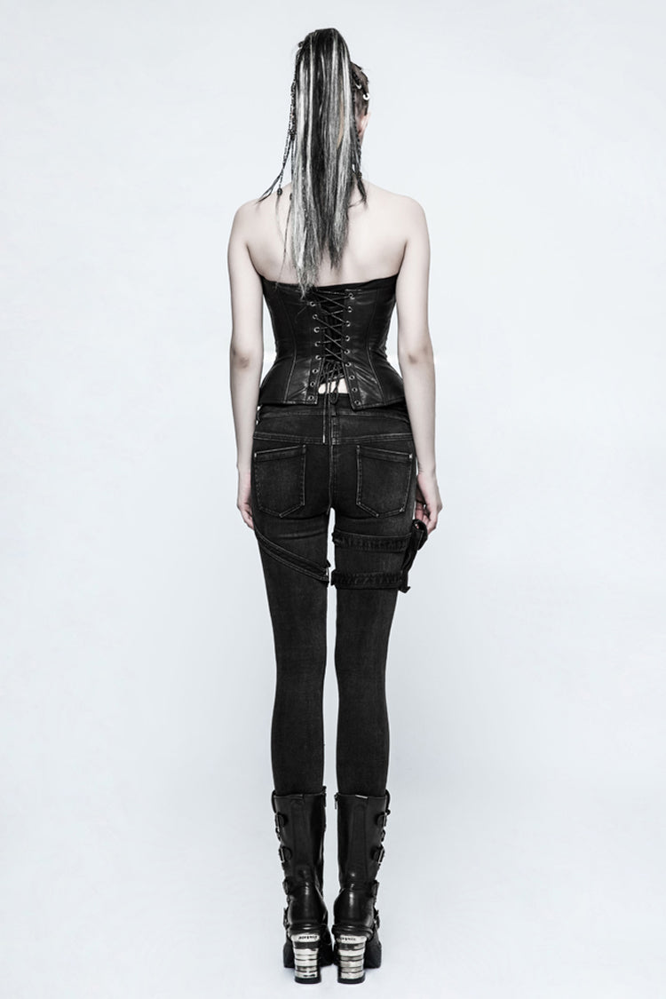 Pocket Stretch Denim Punk Trouser