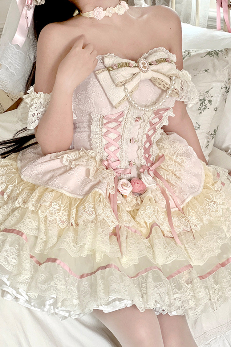 Sweet Tea Rose Dew Triple-Layered Skirt