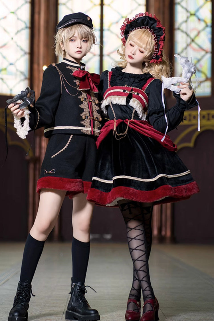 Crimson Noir Dark Baroque Classic Ouji Lolita Overcoat