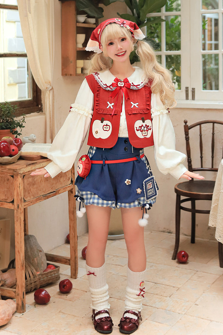 Witch Gina Printed Bow Ouji Vest and Shorts Set