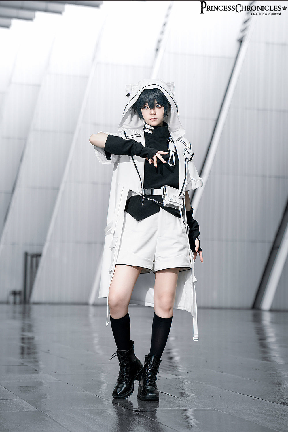 Ouji Fashion Prince Stand Collar Short Sleeve Lolita Blouse