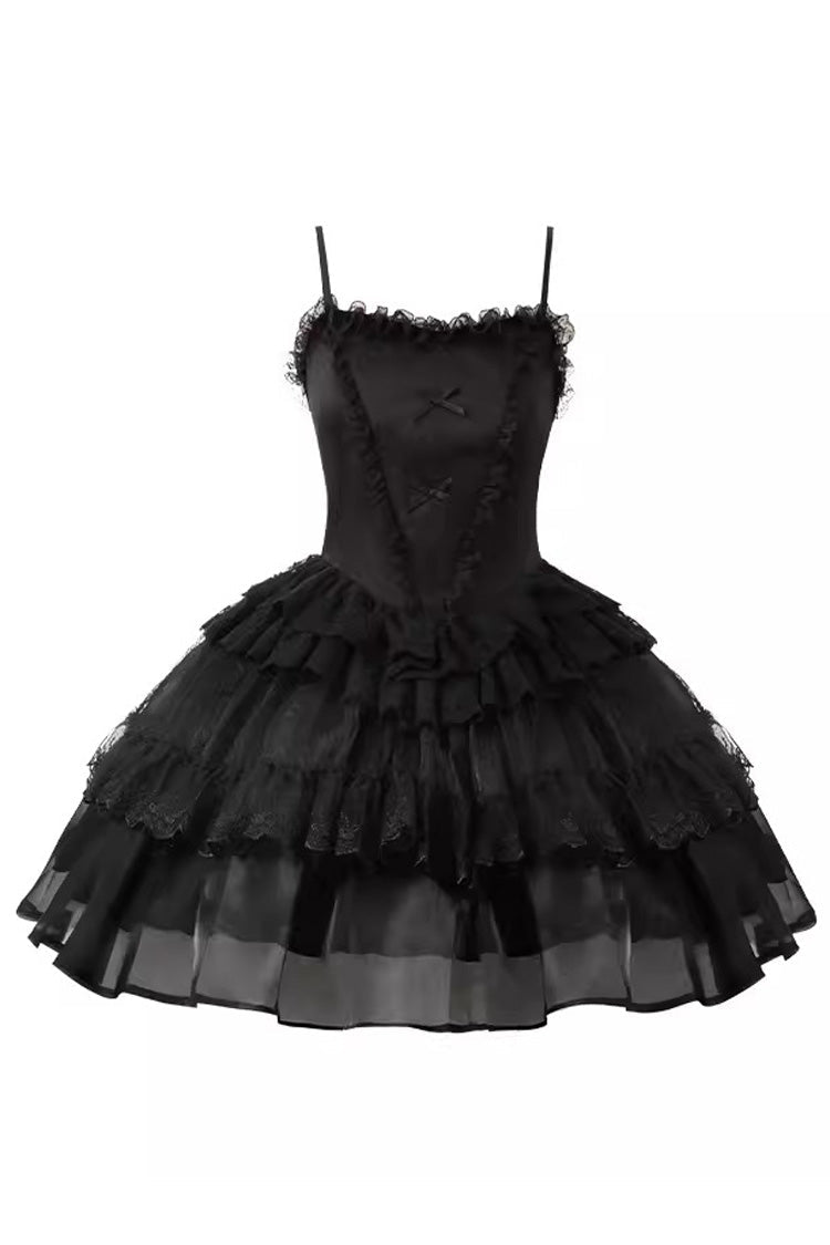 Gothic Lolita Drawstring JSK with Ruffle Details