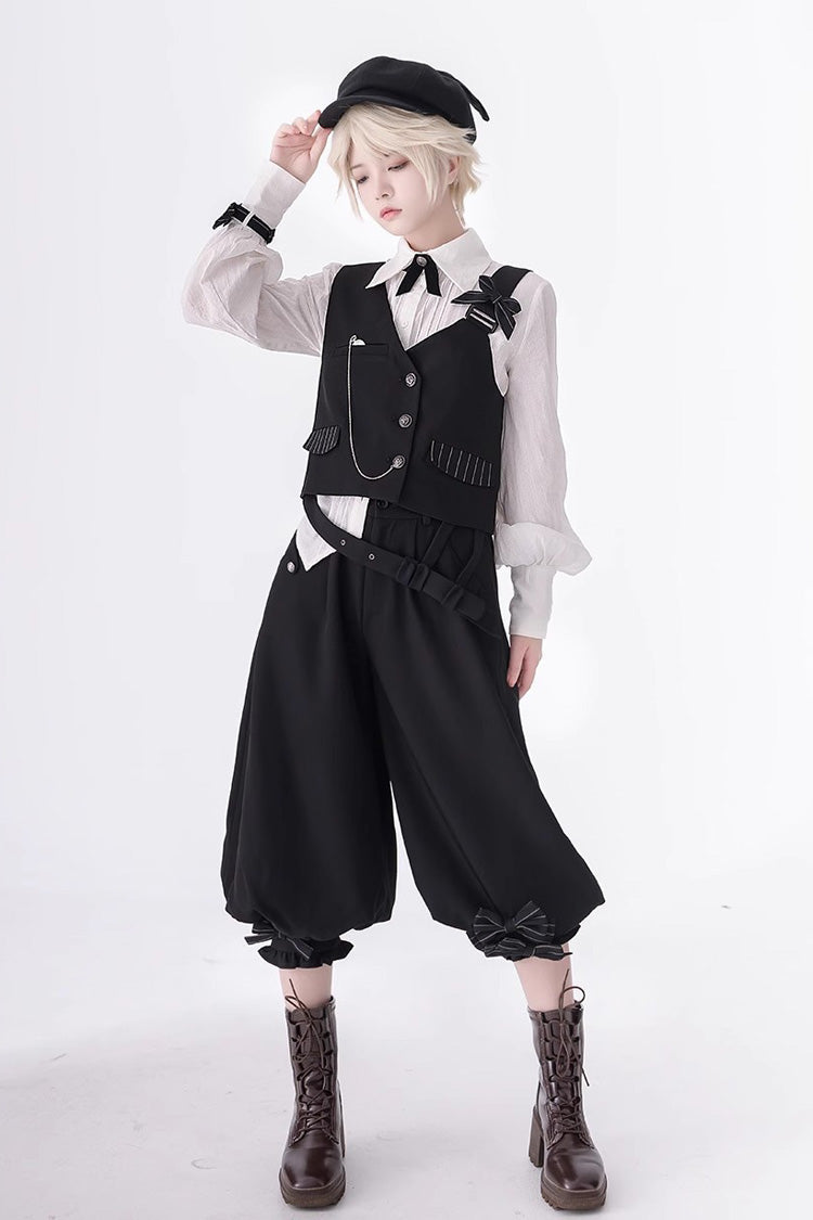 Ivory Long-Sleeve Secret Morning Paper Dapper Ouji Shirt