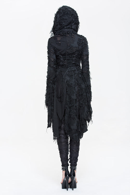 Ragged Sleeve Punk Long Coat
