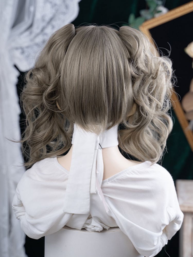 Synthetic Claw Ponytail Brown 30CM Wig Clips Length Double Gray With