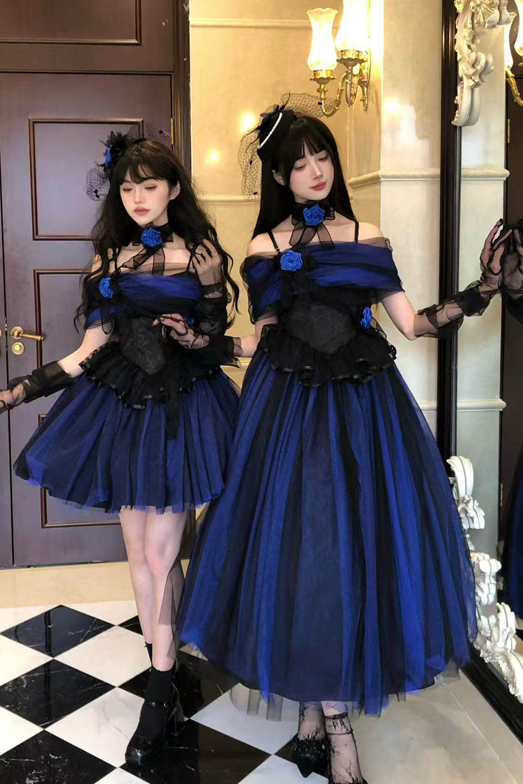 Off Shoulder Ruffled Lace Gothic Lolita Dress