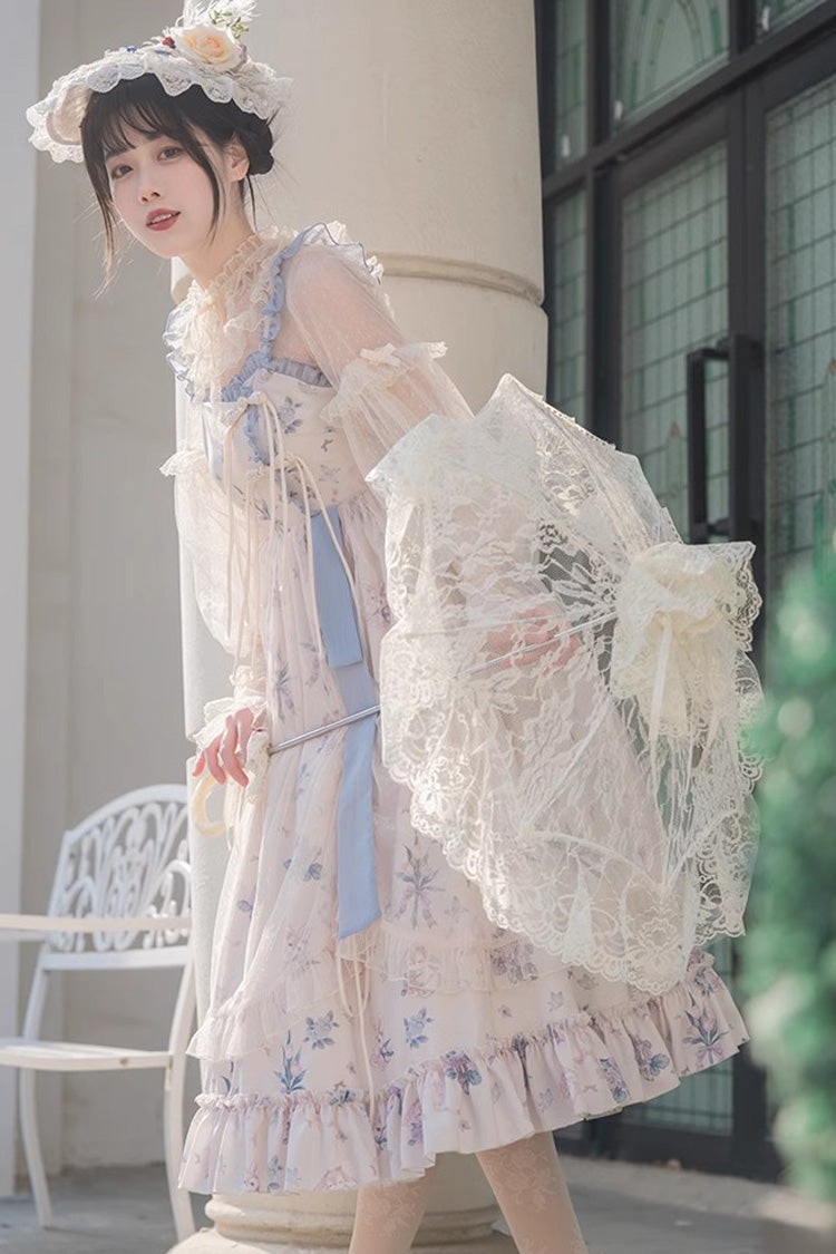 Chinese Floral Print Elegant Sweet Lolita Dress