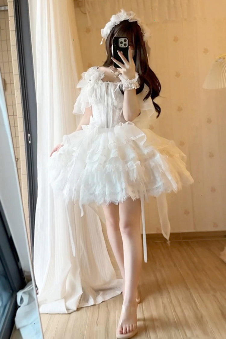 Rose Memoirs Lace Sweet Skirt Set