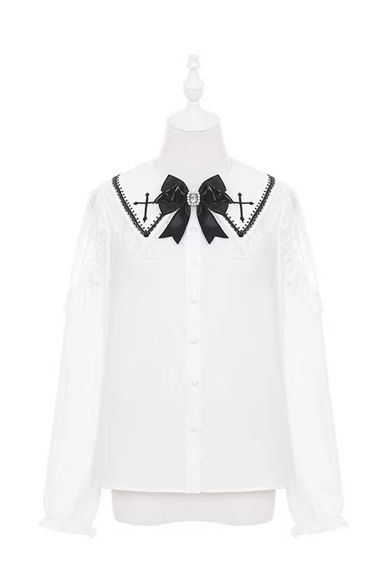 Black Red Showa Cake Sleeveless Triple-Layered Ruffled Bow Lace-Up Witch Gothic Jsk Dress