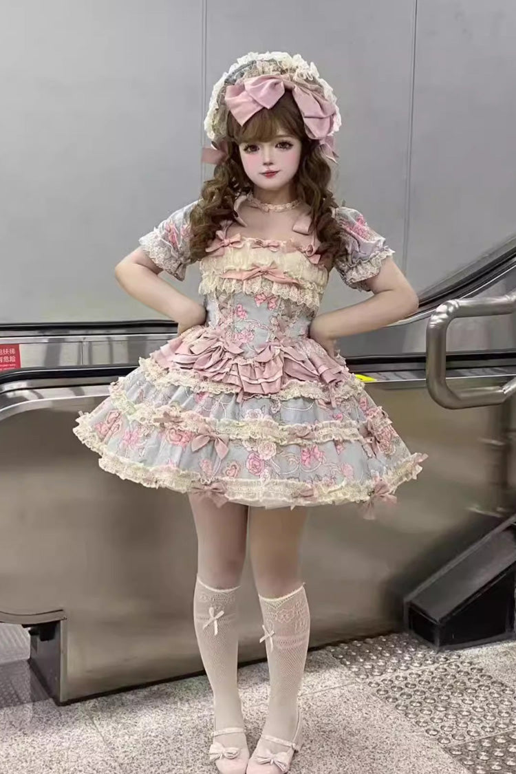 Gem Rose Multi-Layered Lace Skirt