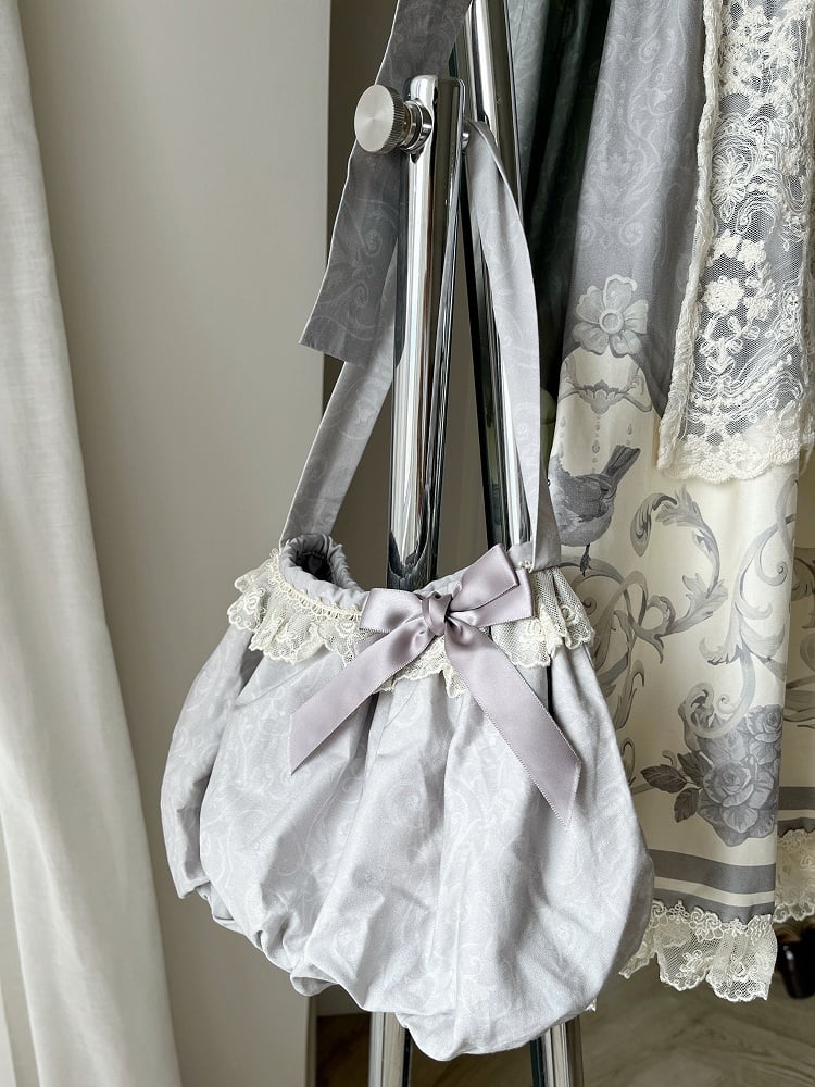 / Pink Gray Bag Blue Hand