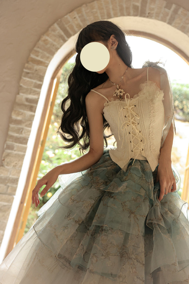 Gradient Printed Sweet Lolita Skirt