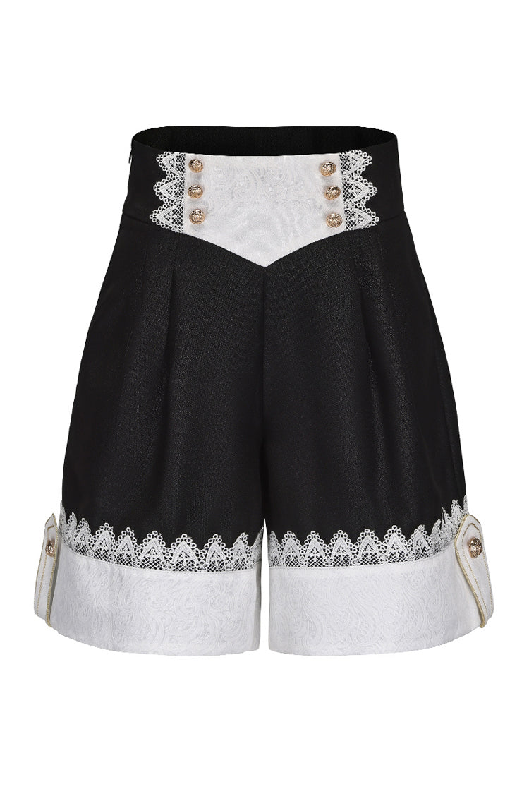 Noir Lace Ouji Vintage Prince Shorts - The Secret of Fatima