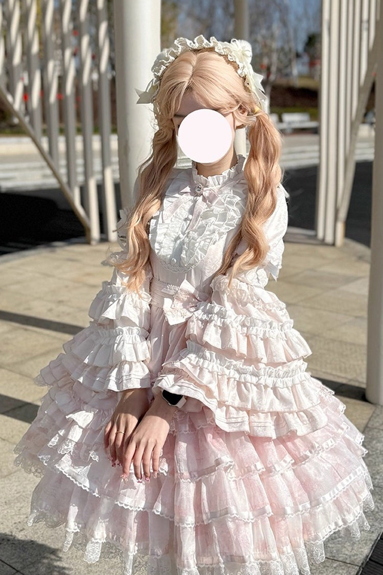 Soloist Doll Asymmetric Dress with Hime Sleeves & Ruffles