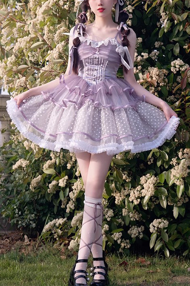 Purple Star Trail Multi-Layer Ballet Sweet JSK