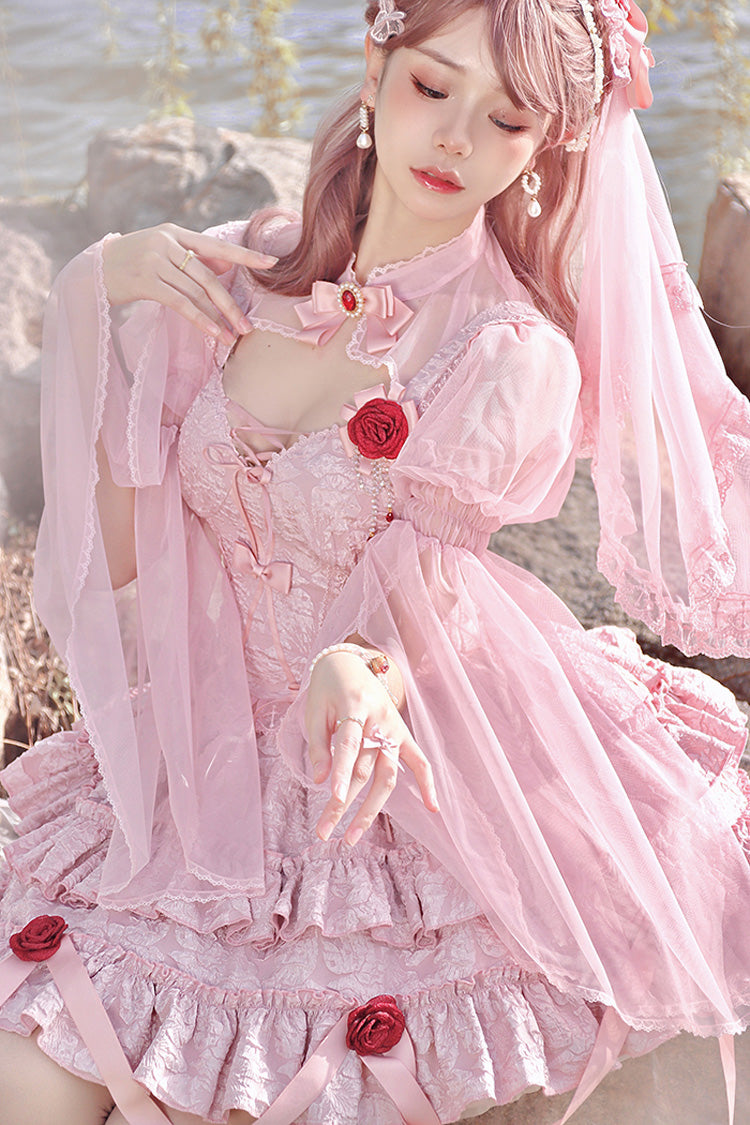 Weeping Rose Lace Ballet Skirt Set