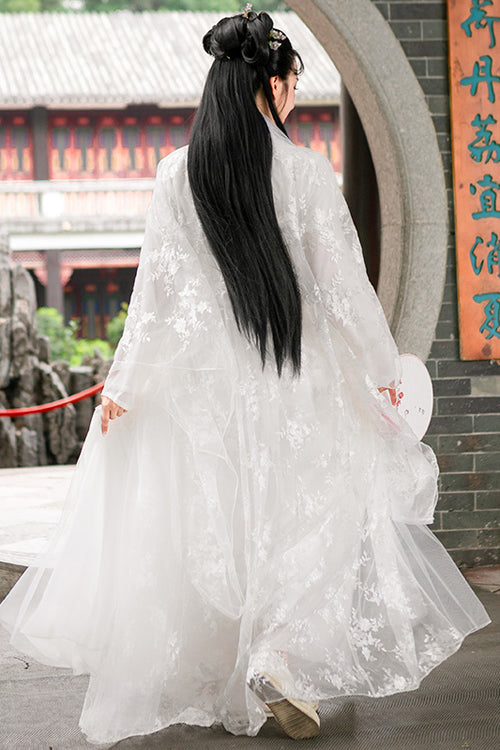 Ivory Chinese Fairy Hanfu Dress Complete Set for Women