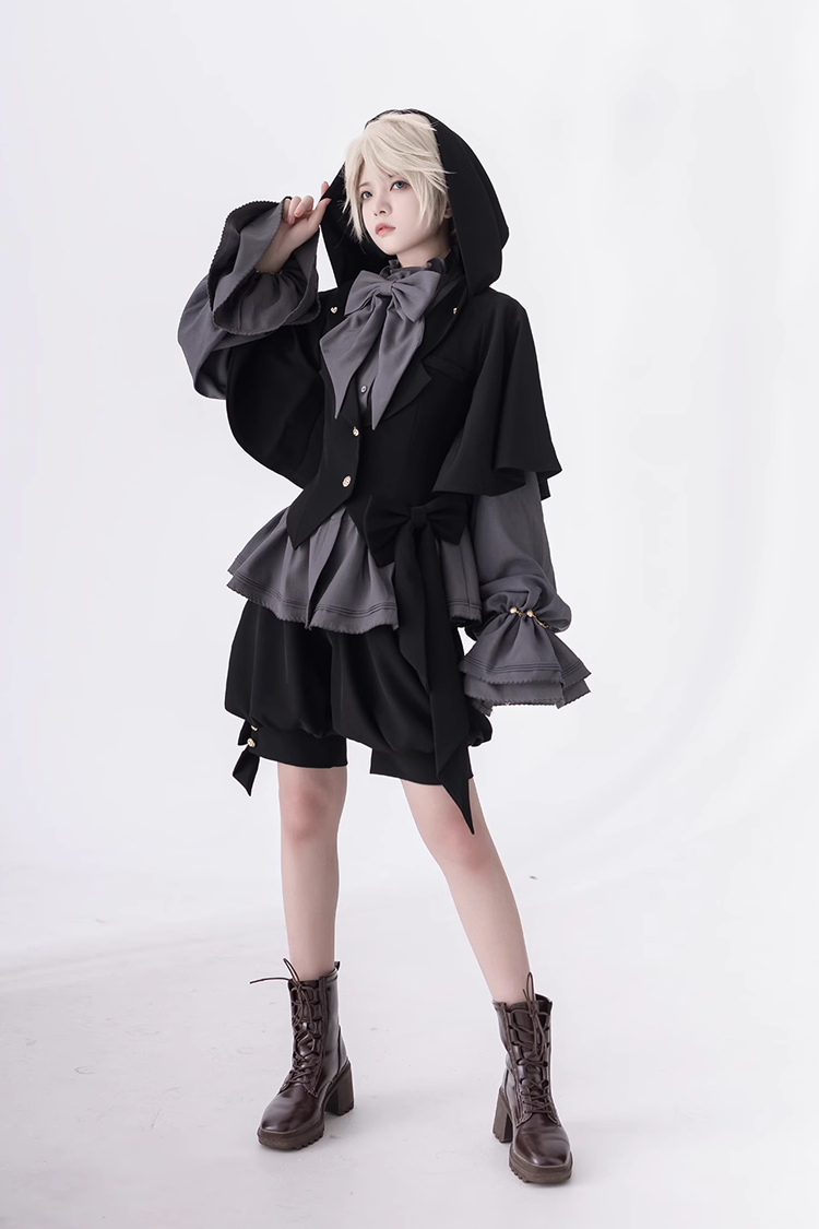 Ouji Lolita Hooded Jacket Retro
