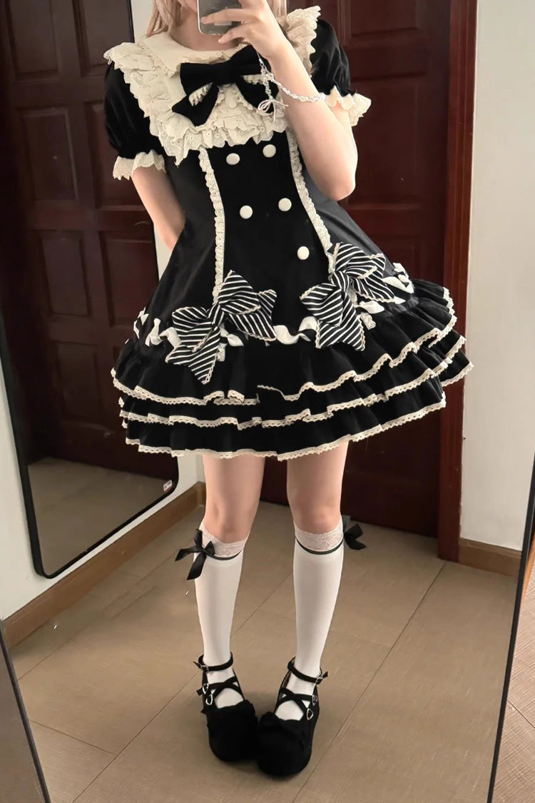 Tiered Sweet Princess Dress with Multi-Layered Ruffles