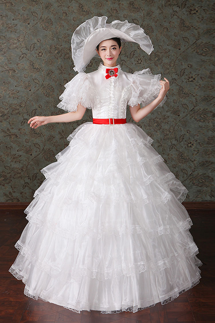 High Waisted Multi-Layer Court Dress - Victorian Lolita Style