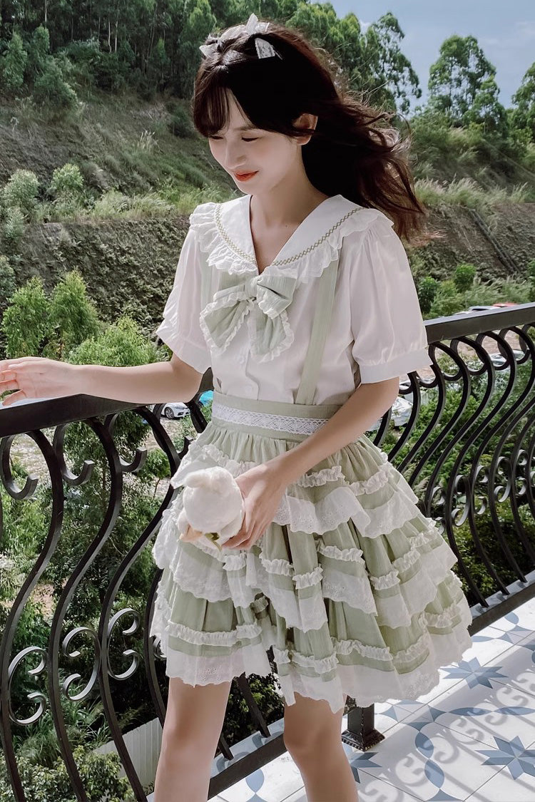Scarlett Summer Strap Dress with Ruffles - Sweet