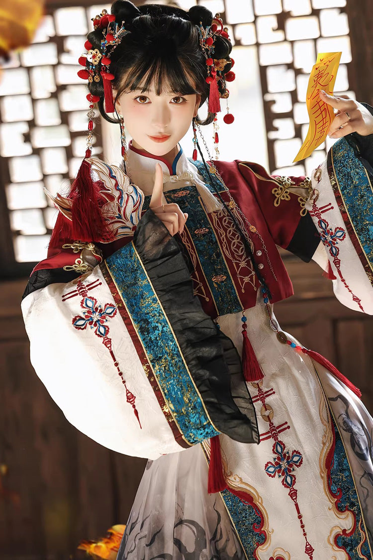 Elegant Chinese Style Lolita Dress with Stand Collar