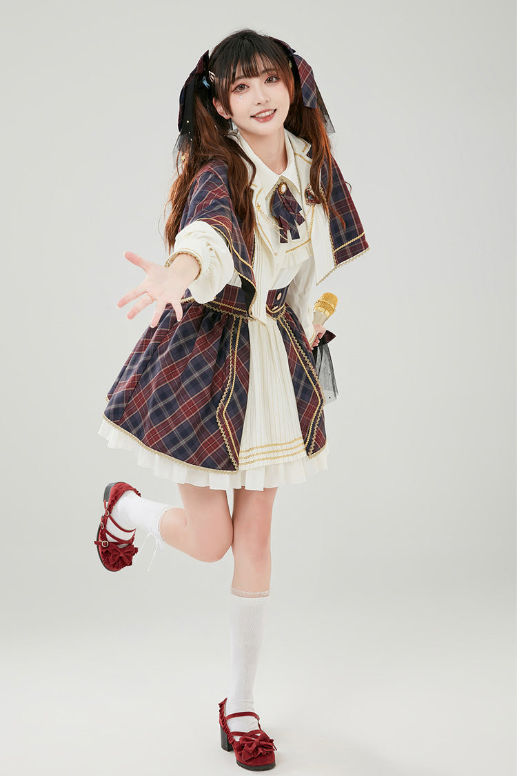 Multi-Color Plaid Ruffle Skirt