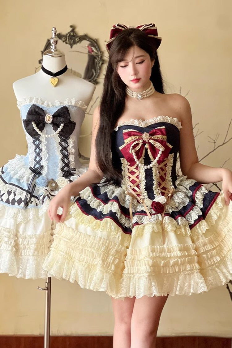 Coronation Dress with Ruffled Layers - Sweet Lolita