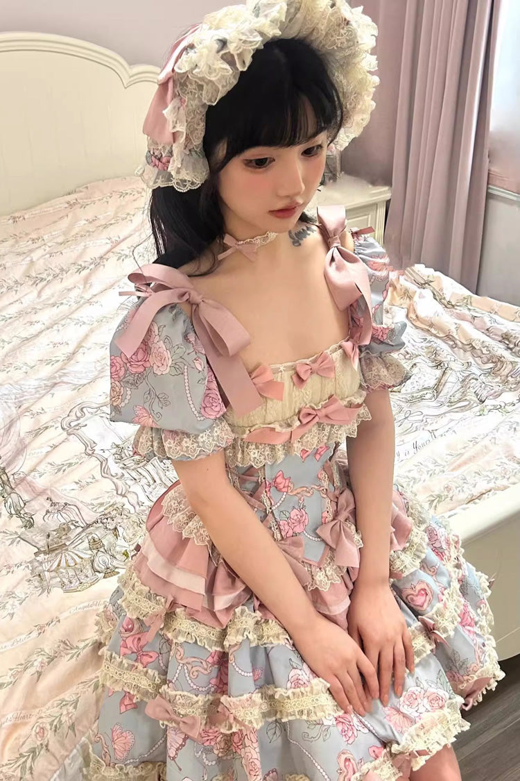 Gem Rose Multi-Layered Lace Skirt