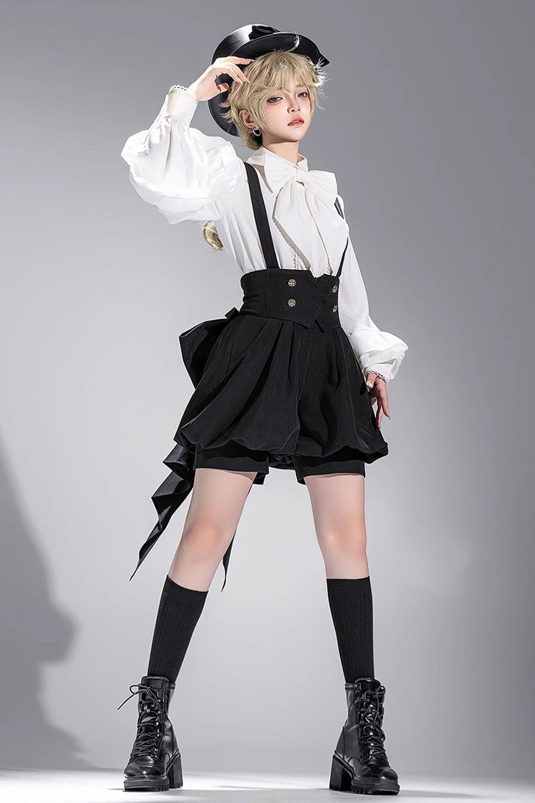Ivory Vintage Long-Sleeve Dapper Prince Ouji Blouse